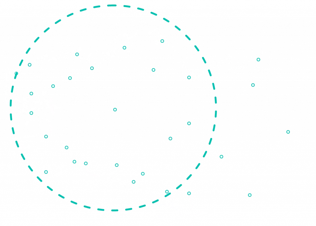 Carte de la Bretagne avec les villes principales, avec la zone d'action de Glassyne / Frédérique Ryckebusch, consultante et formatrice en développement durable.