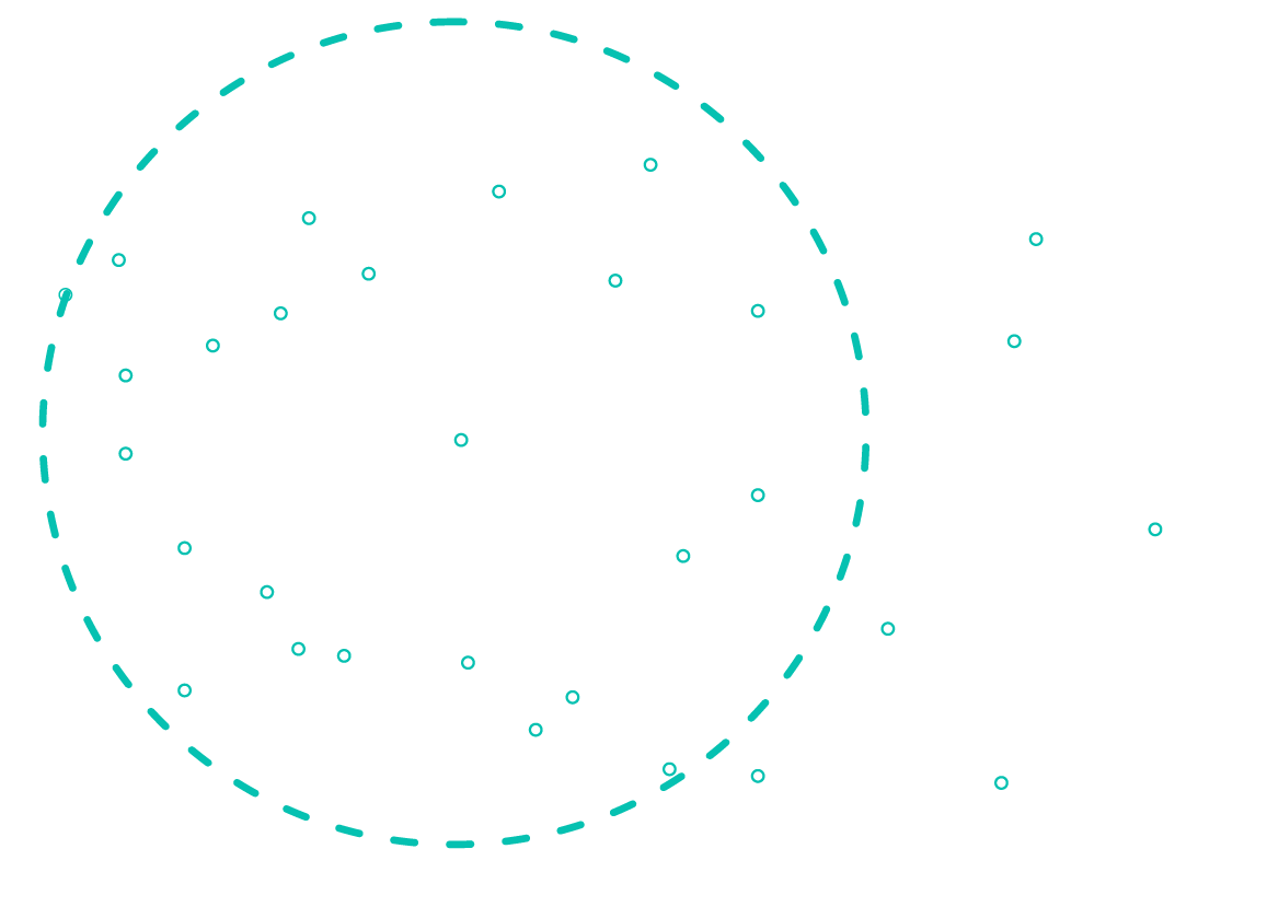 Carte de la Bretagne avec les villes principales, avec la zone d'action de Glassyne / Frédérique Ryckebusch, consultante et formatrice en développement durable.