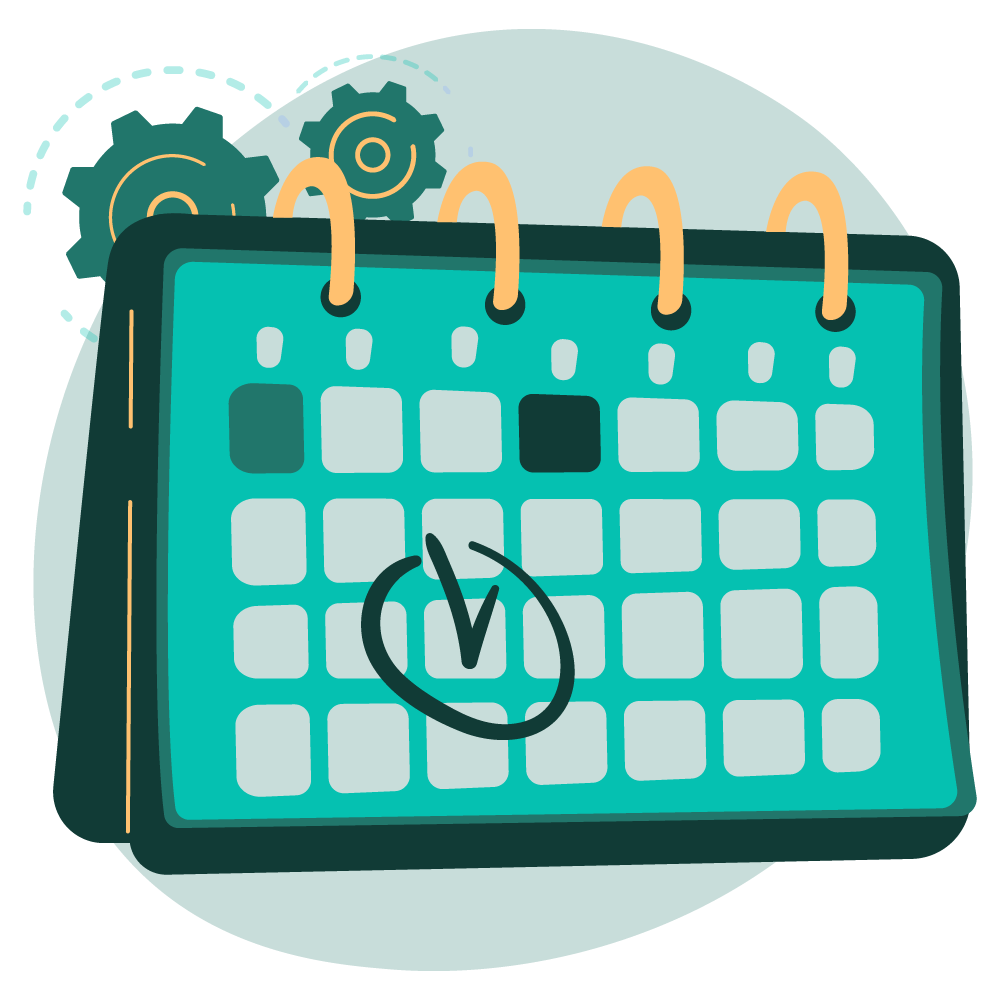 Illustration du parcours transition durable version à votre rythme de Glassyne, par Frédérique Ryckebusch, consultante et facilitatrice en transition durable.